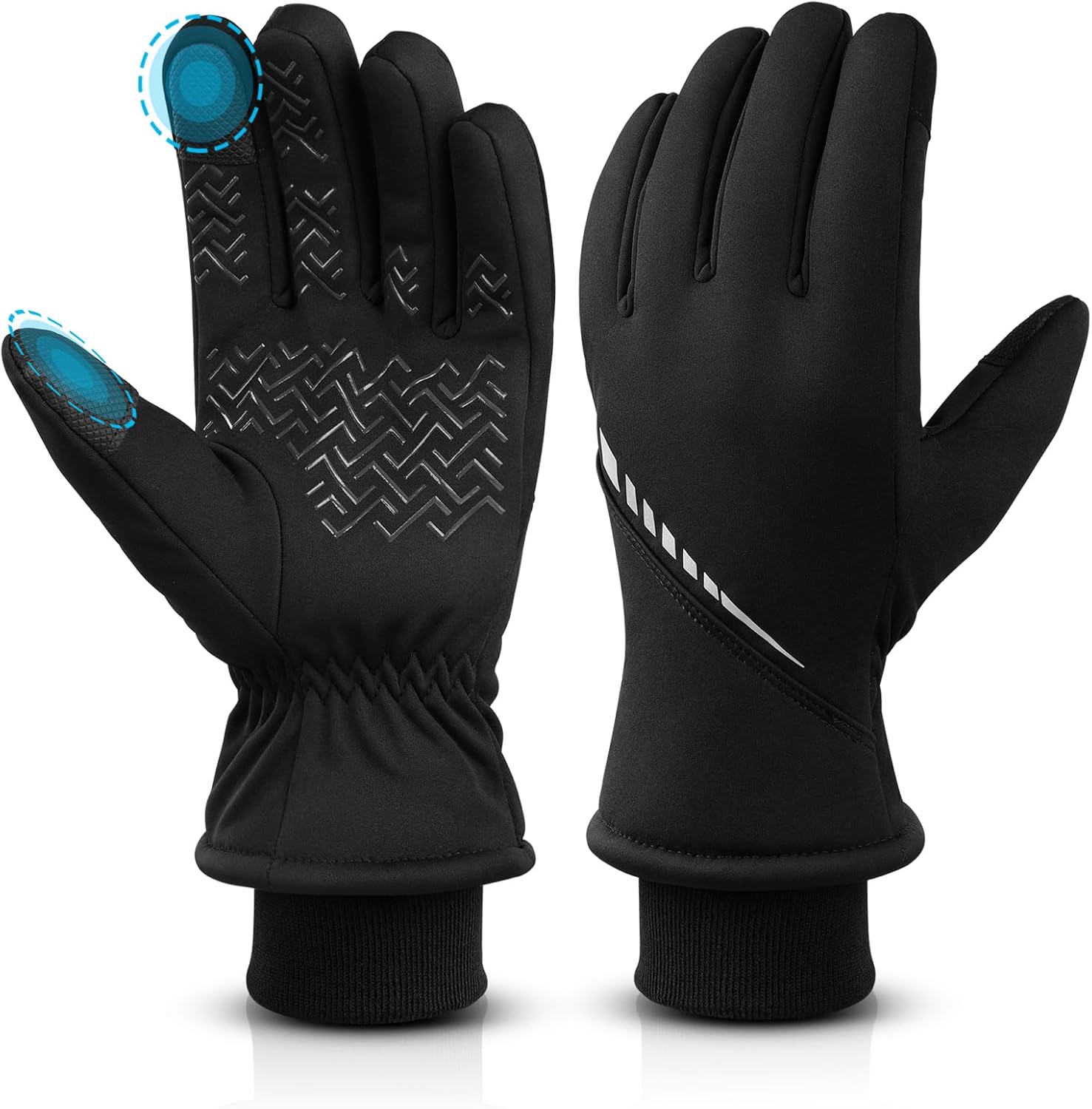 Cierto Winter Gloves: Touchscreen & Water Resistant