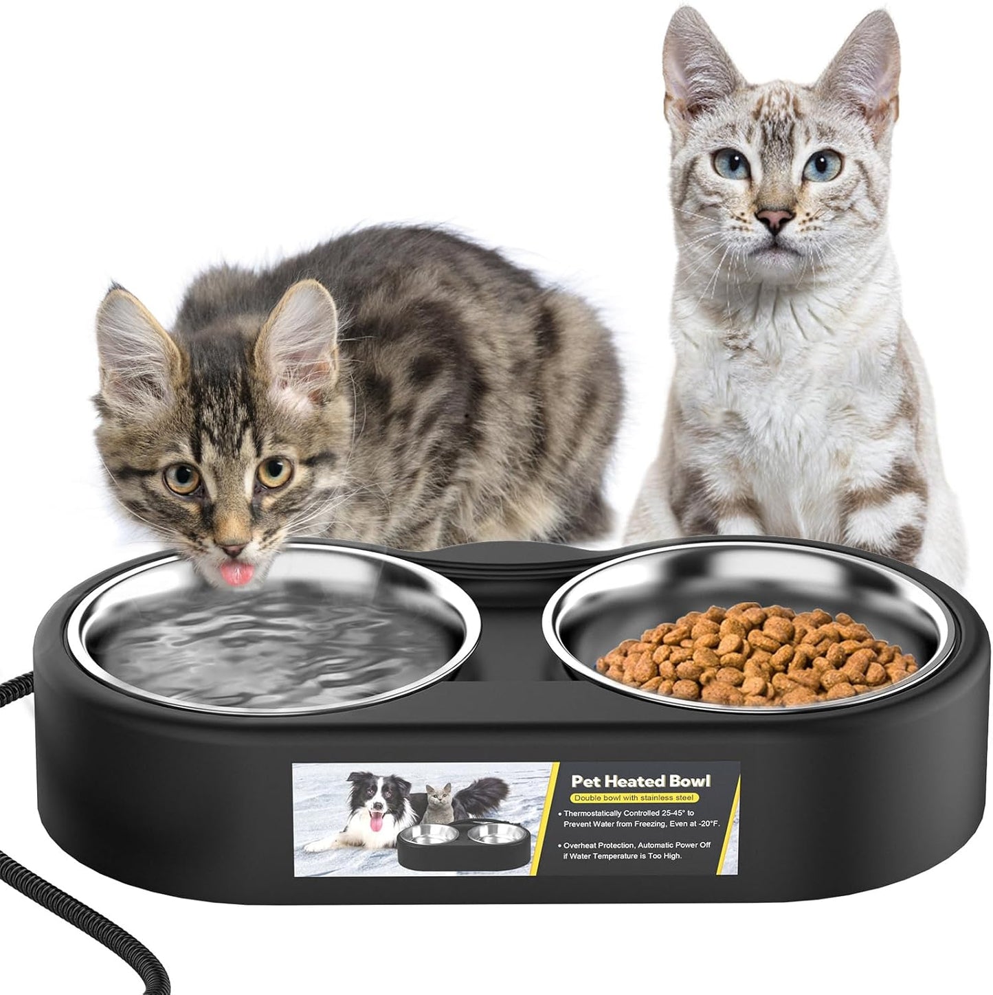 Yicostar Heated Pet Bowl - Keep Pets Warm!