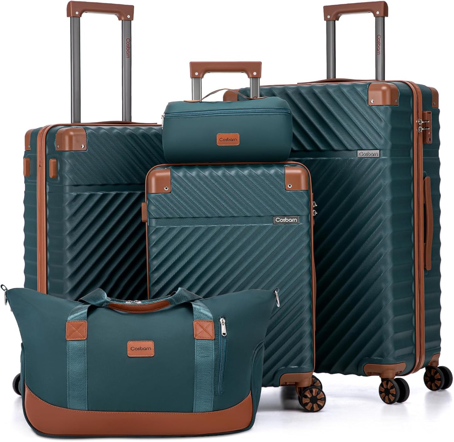Luggage Sets 5 Piece with TSA Lock and Spinner Wheels for Travel