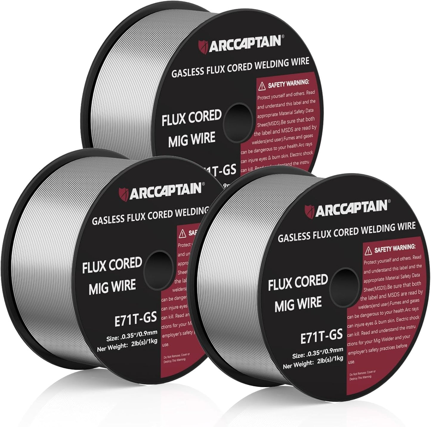 ARCCAPTAIN Flux Core Welding Wire .035 for Strong Welds