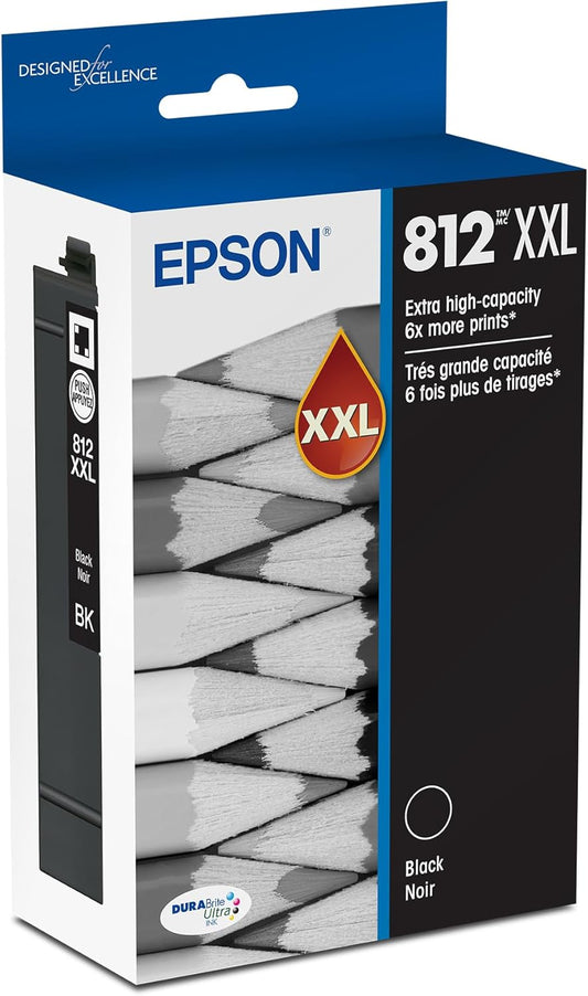 Epson 812 DURABrite Ultra Black Ink - Extra-high Capacity for WF Pro Printers