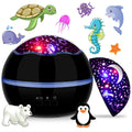360 Rotating Night Light Star Projector for Kids Room - 2in1 Stars