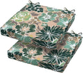 Square Corner Seat Cushion 18x18x2.5 2-Pack - Waterproof Patio Pads