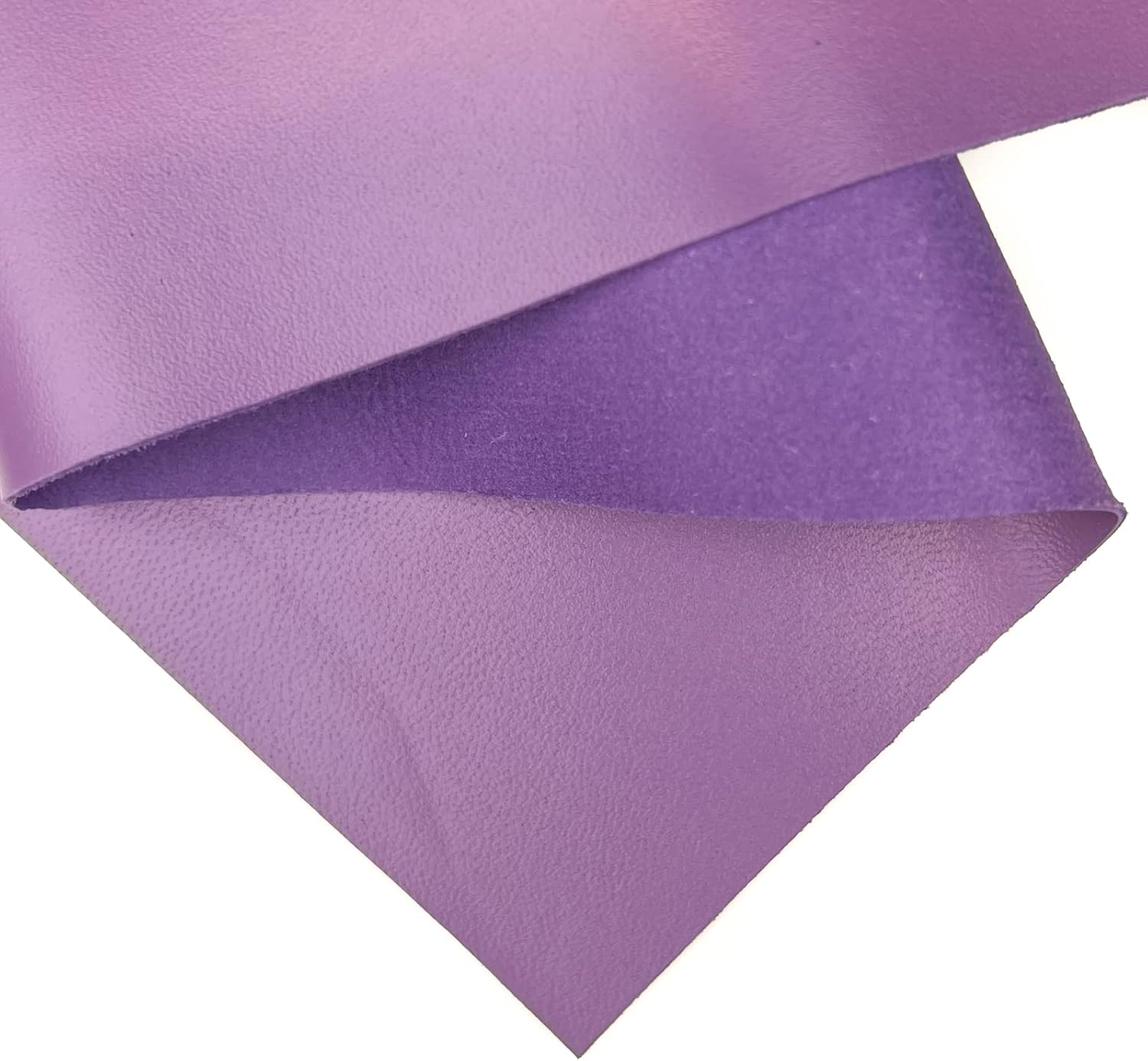 Genuine Purple Lambskin Leather Fabric for Crafting Projects