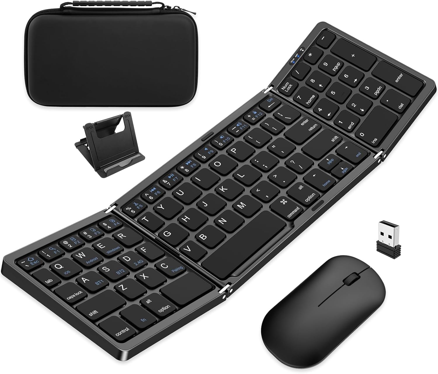 EDJO Foldable Keyboard & Mouse: Portable Multi-Device Combo