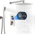 Shower Faucet Set with Hydro Power Temperature Display - Elegant