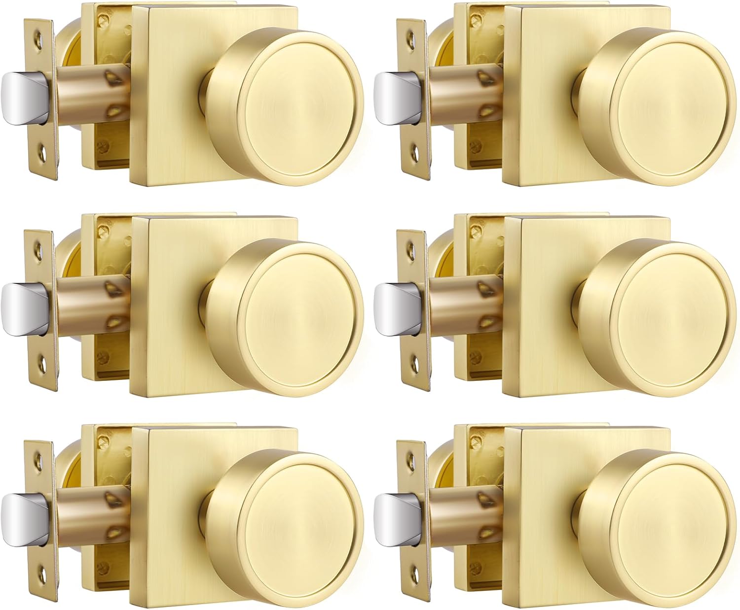 Haidms Gold Passage Door Knobs for Modern Interior Design