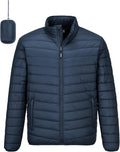 Men's Lightweight Packable Puffer Winter Jacket - Packable Warm Coat
