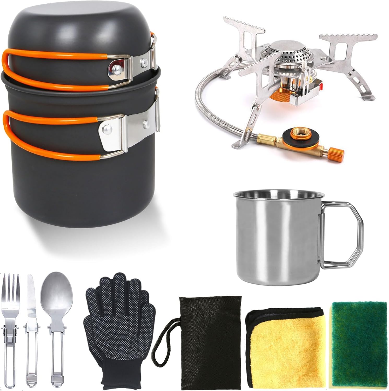 AOFUXTI Camping Mess Kit - Compact Cooking Set