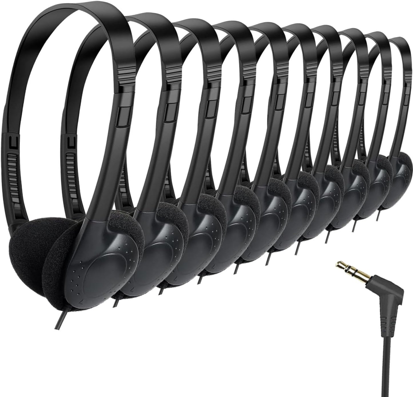 Kids Headphones Bulk 100 Pack for Classroom Use and More