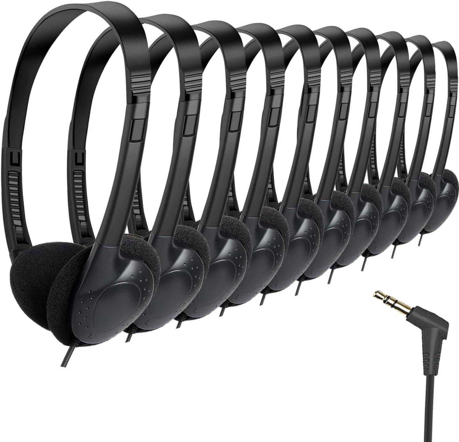 Kids Headphones Bulk 100 Pack for Classroom Use and More