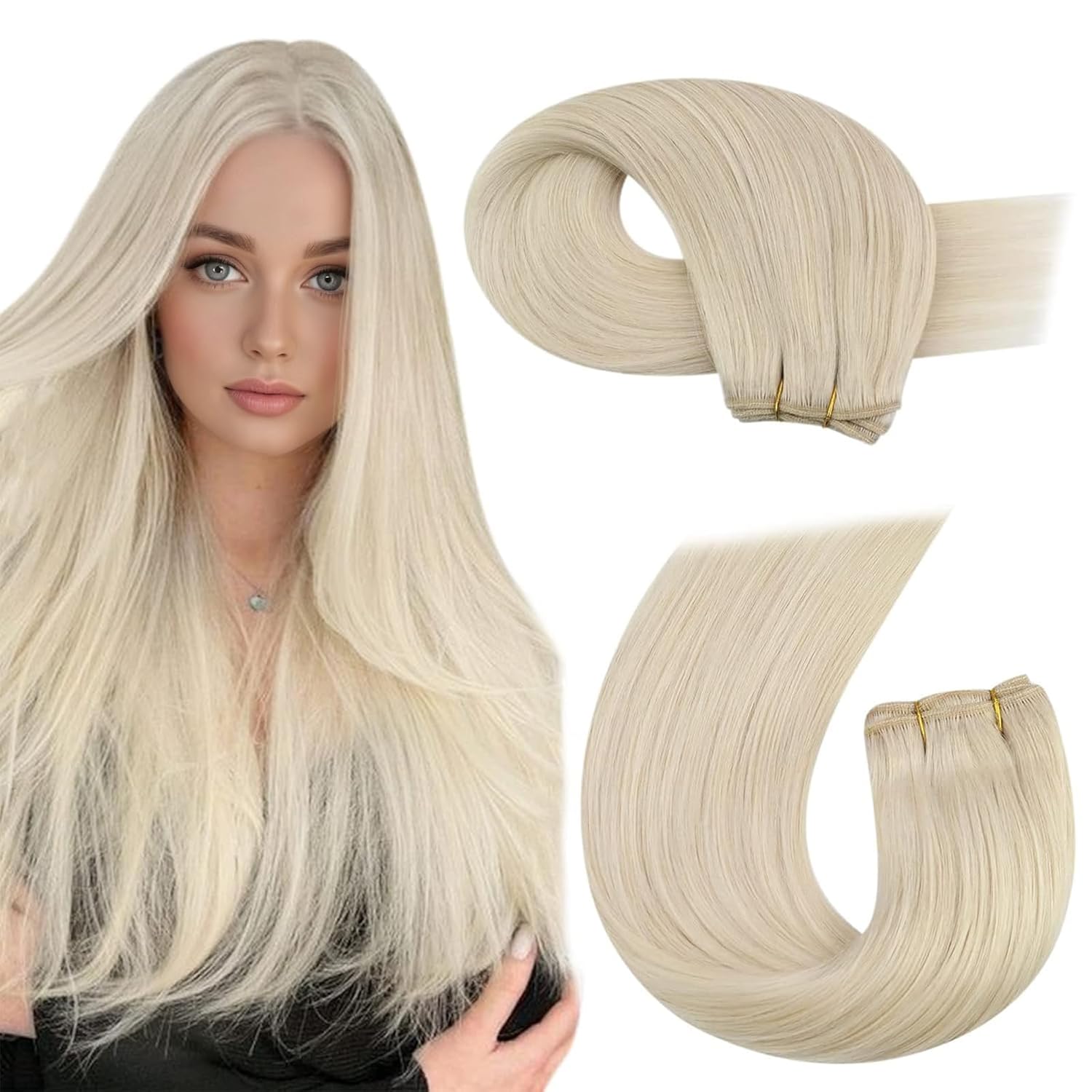 Moresoo Blonde Sew in Hair Extensions for Natural Style