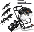 DC HOUSE 52cc 1800W Gas Earth Auger Post Hole Digger - EPA Certified
