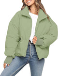 MEROKEETY Women's 2025 Winter Short Puffer Jacket - Warm, Windproof