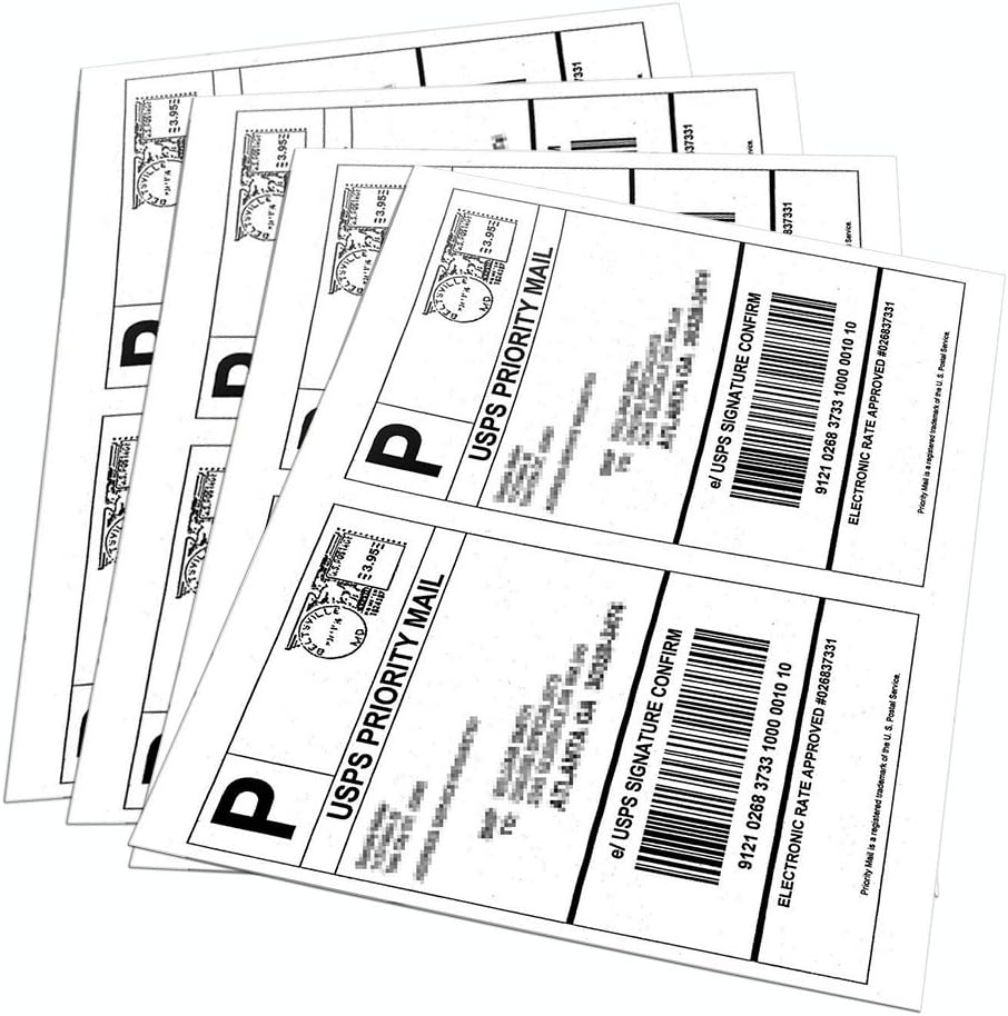 200 Self Adhesive Shipping Labels: Laser & Inkjet Compatible