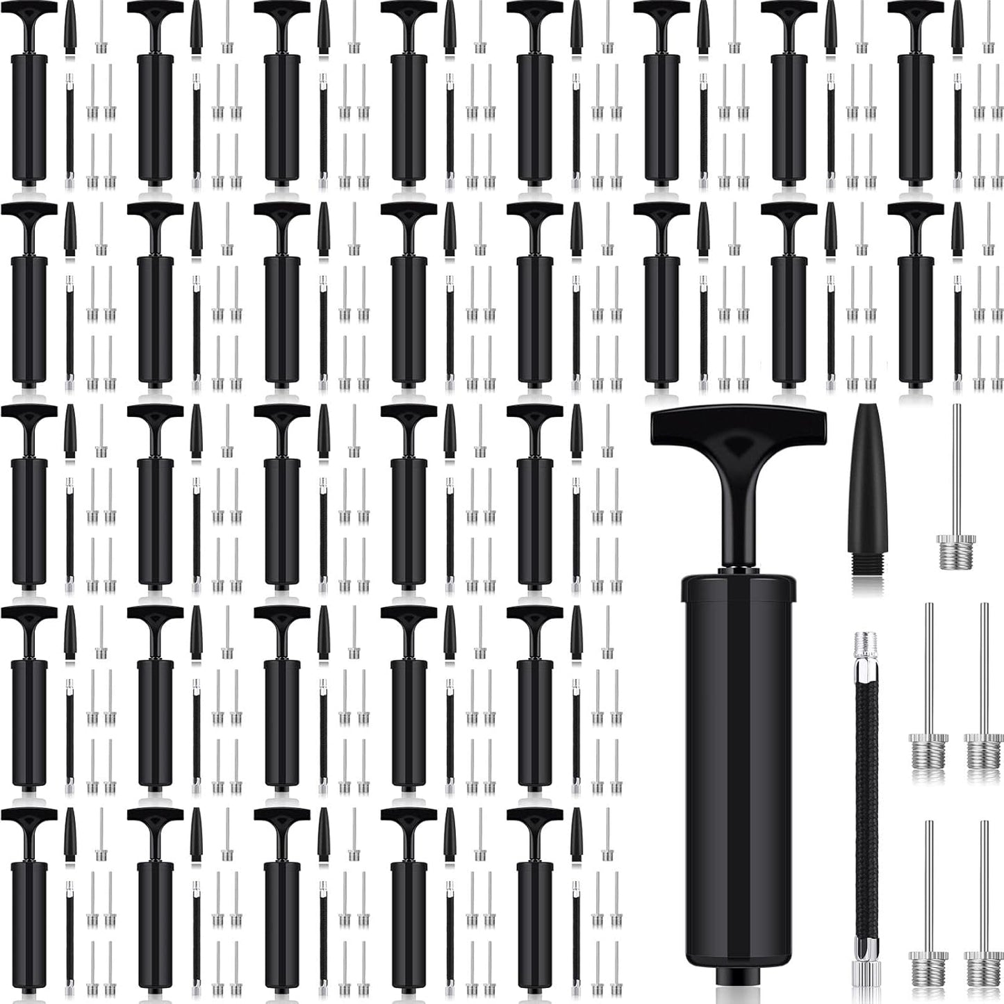 Fumete 100 Sets Ball Pump Bulk Air Pump for Sports Balls