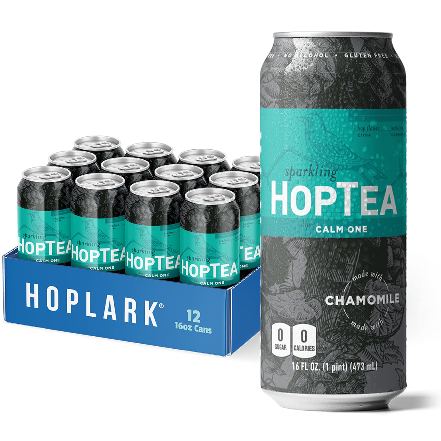 HOPLARK Sparkling HopTea The Calm One Herbal Tea Experience