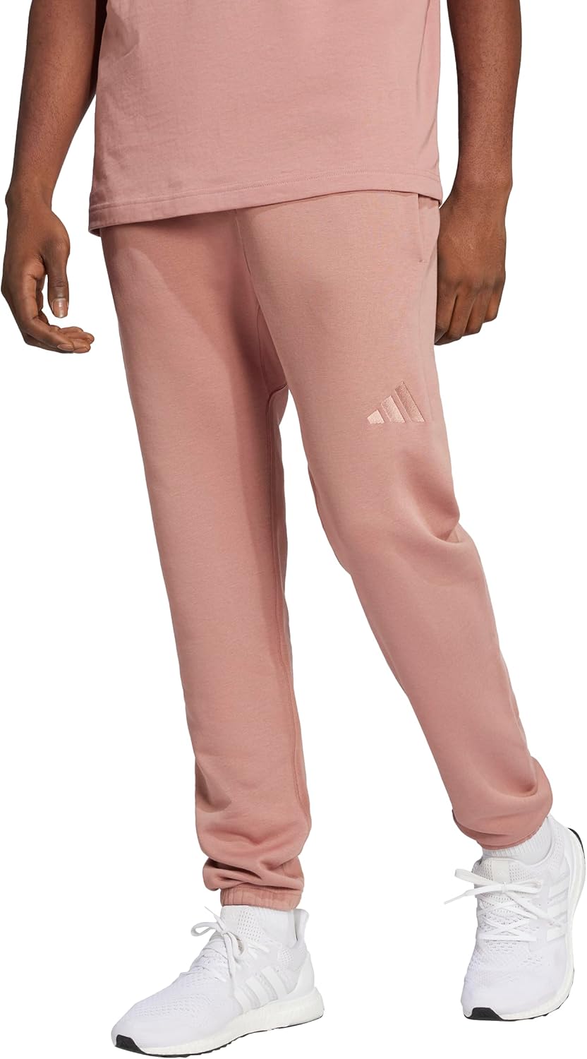 adidas Men's All Szn Fleece Regular Tapered Pants for Comfort