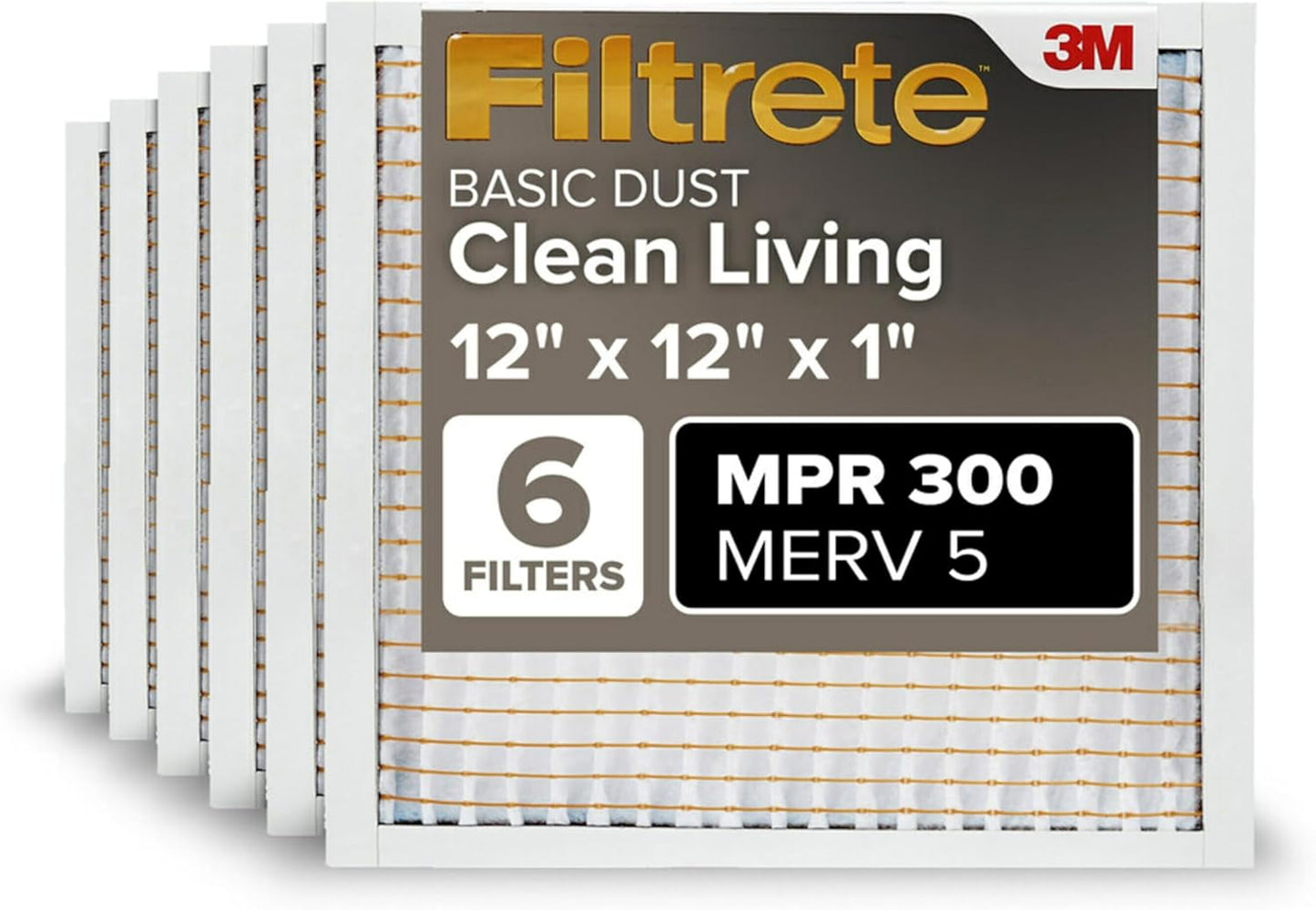 Filtrete 12x12x1 Air Filter with MPR 300 for Clean Living