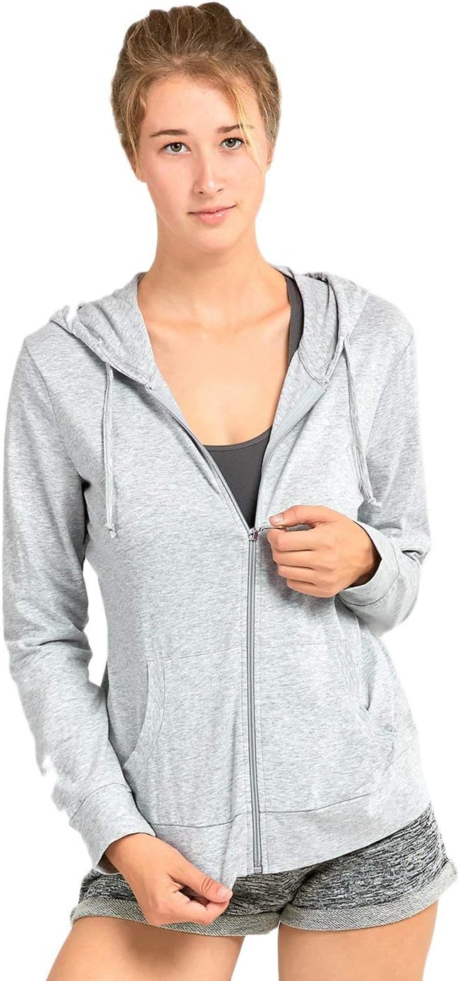 Sofra Women's Cozy Lightweight Hoodie 