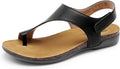 DREAM PAIRS Women's Comfortable Cork Footbed Arch Support Sandals