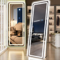 Standing Mirror Full Length with LED Lights - Dimmable 71in Mirror