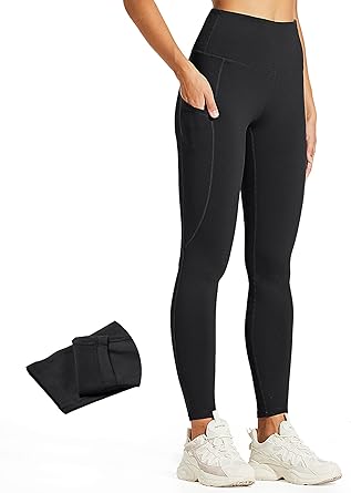 Fleece Lined Leggings for Women - Water Resistant Thermal Comfort