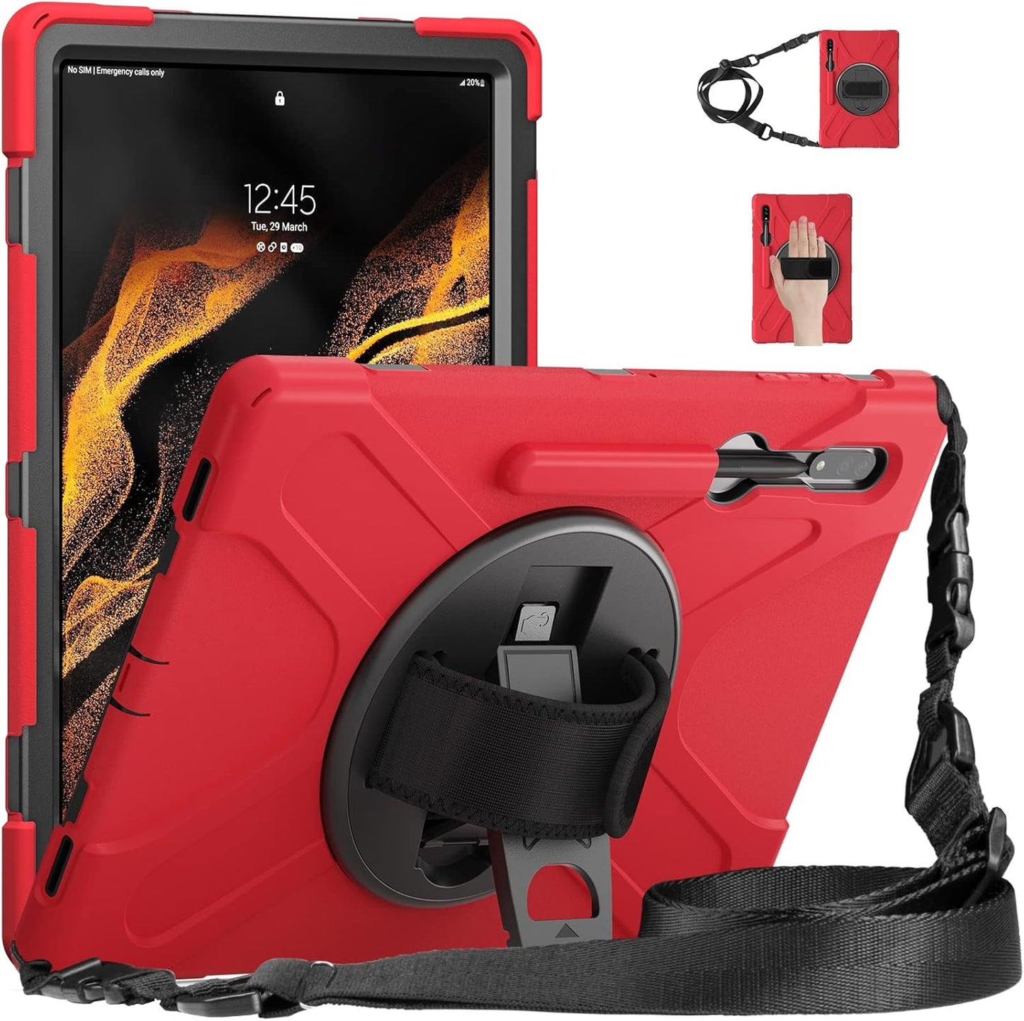Shockproof Case for Galaxy Tab S8 Ultra 14.6 Inch - Rugged Cover