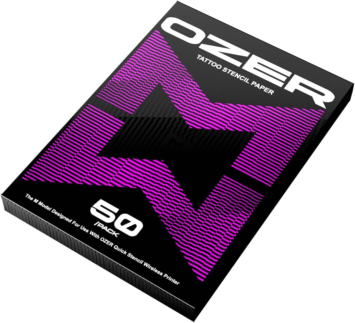 50 Sheets OZER Tattoo Transfer Paper A4 Size - Thermal Copier Friendly