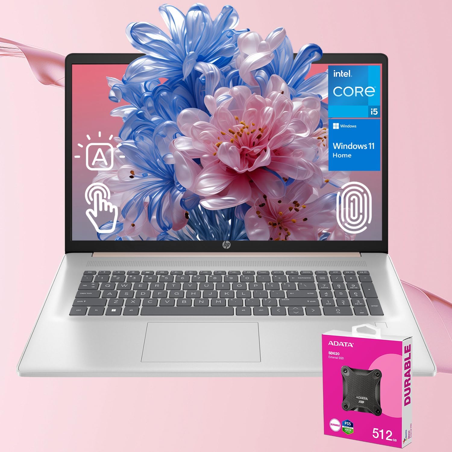 HP Daily Essential Laptop with 17.3in Touchscreen and 32GB RAM