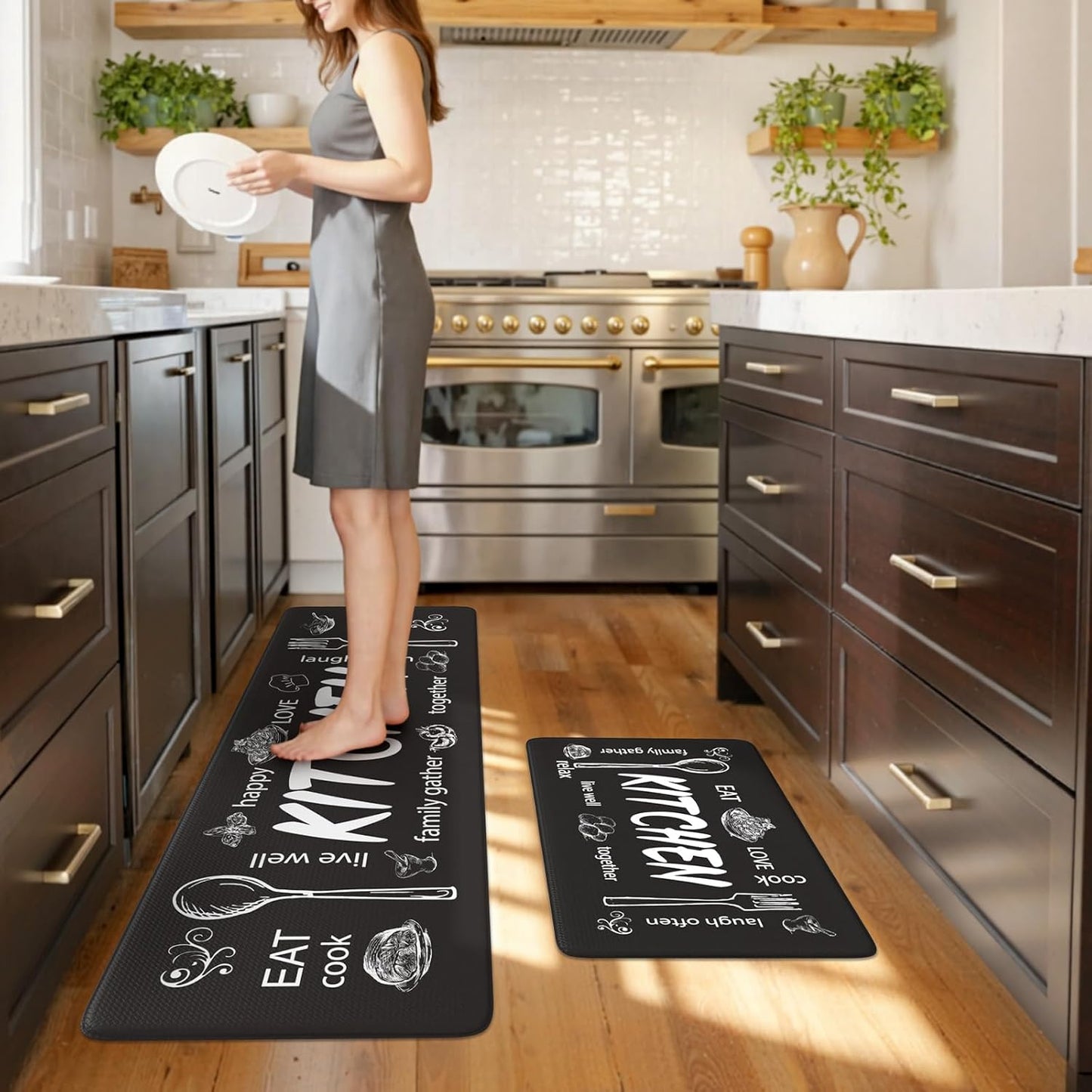 KIMODE Anti Fatigue Kitchen Mats for Comfort and Safety