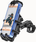Motorcycle Phone Mount with Vibration Dampener & Secure Lock - Fits
