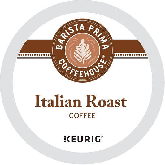 Barista Prima Italian Roast Coffee K-Cup Pods for Dark Roast Lovers