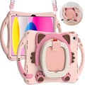 Cute Cat Case for iPad A16 11th/10th Gen 11/10.9in - Kid-Friendly