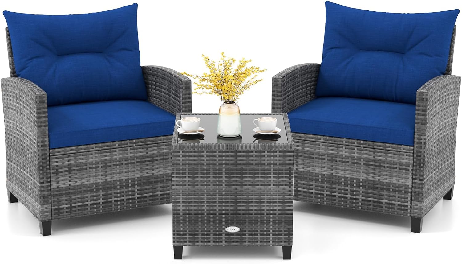 KOTEK 3 Piece Patio Furniture Set for Outdoor Relaxation