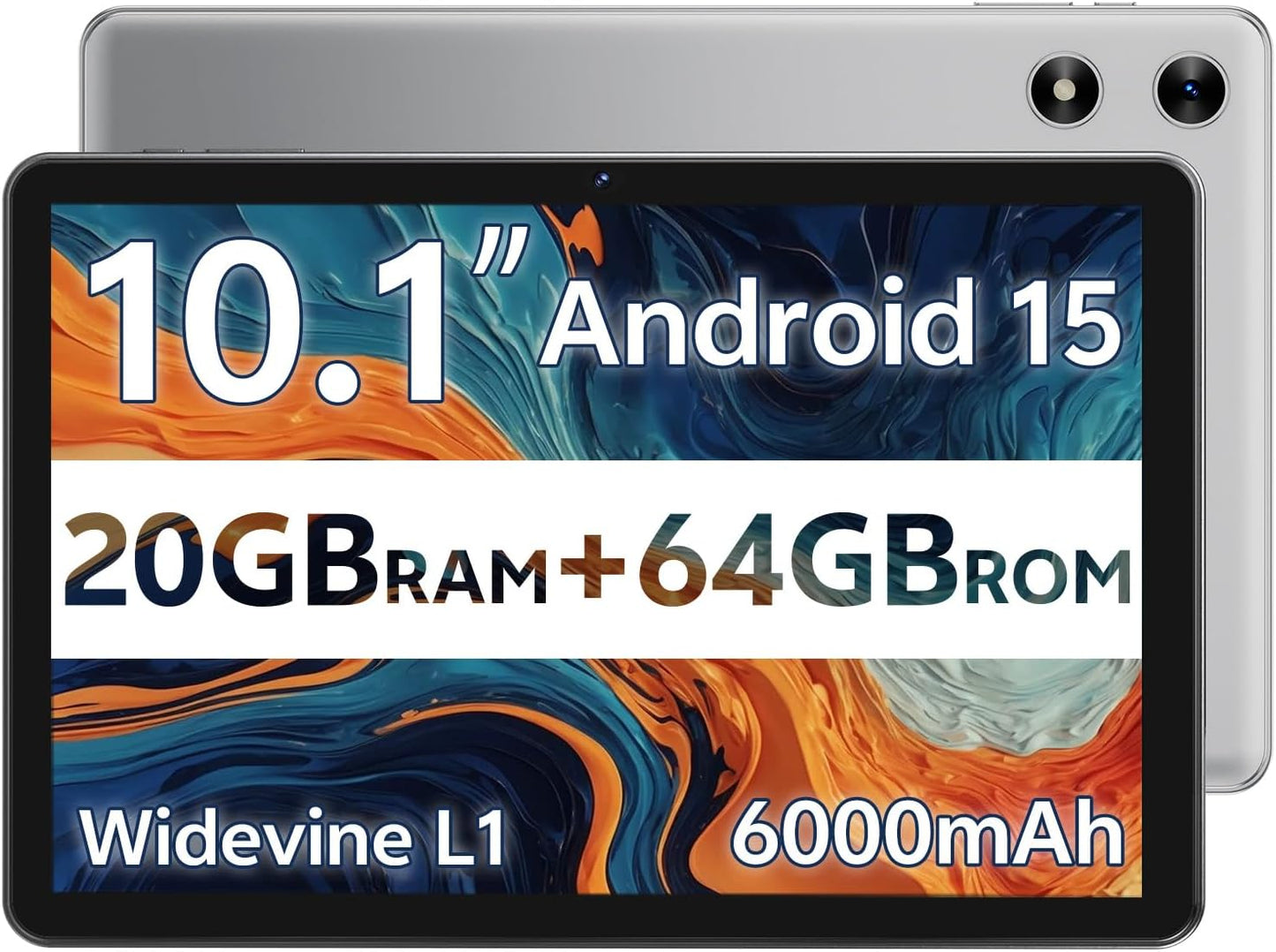 Android Tablet 10 Inch with 20GB RAM and 64GB Storage for All