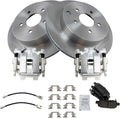 TRQ Rear Brake Pad & Rotor Kit Compatible with 2018 INFINITI Q70