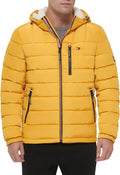Tommy Hilfiger Midweight Sherpa Lined Hooded Puffer Jacket - Warm on