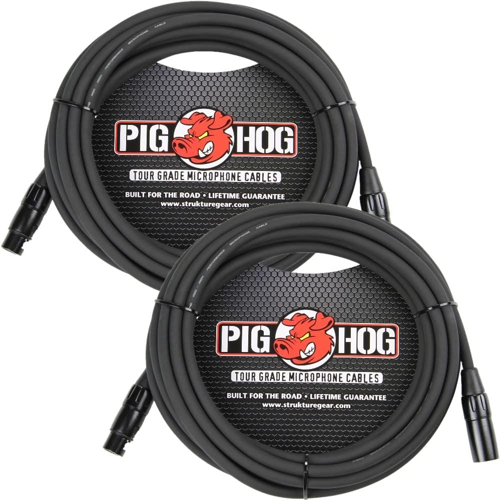 Pig Hog PHM50 Series 50ft XLR Microphone Cables 2-Pack Review