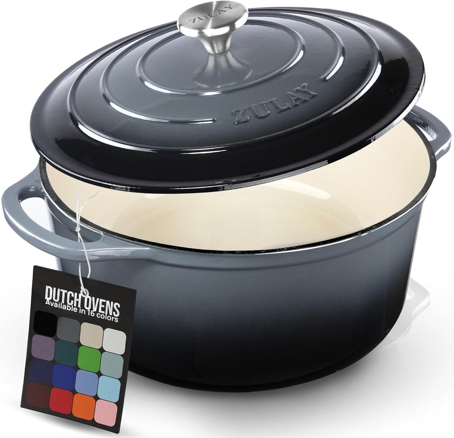 5 Quart Enameled Cast Iron Dutch Oven for Versatile Cooking