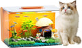 2.5 Gallon Fish Tank Small Aquarium Starter Kit - Hidden Filtration