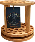 Rotating Paint Brush Holder - Handmade Cherry Hardwood Organizer