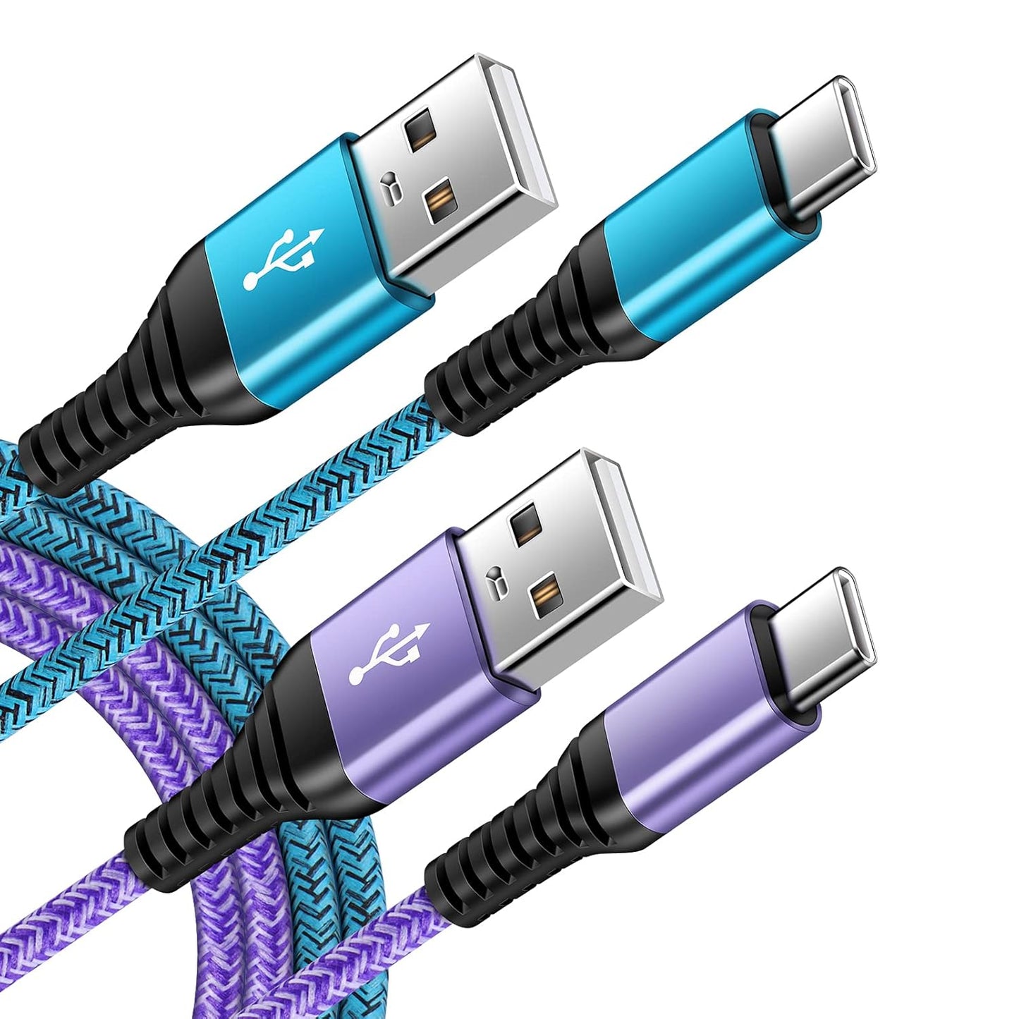 Fast Charge Your Android Devices with 6ft USB-C Cable Duo by ABCPOW