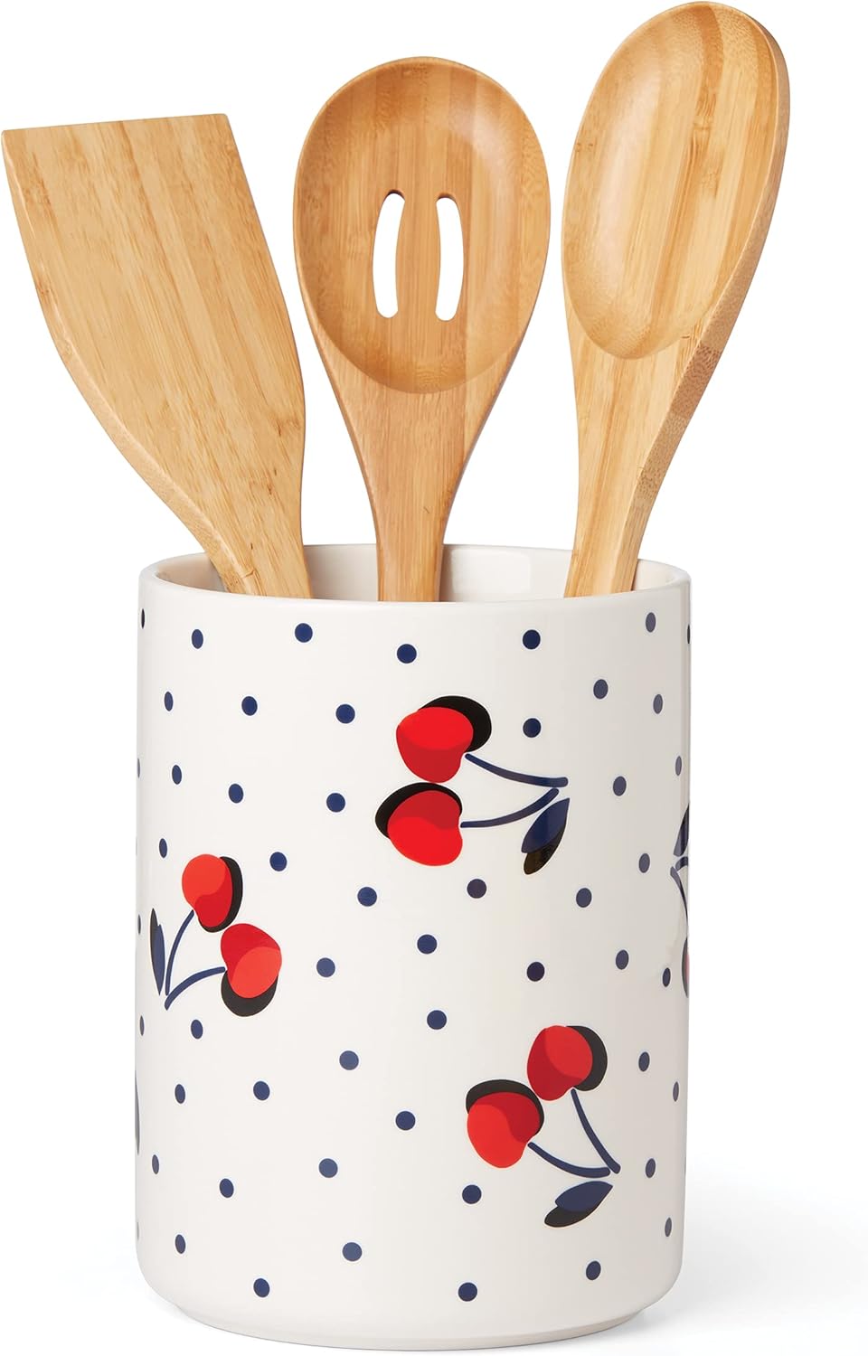 Kate Spade New York Vintage Cherry Dot Utensil Crock Set Review