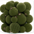 Velvet Christmas Ornaments Set 36PCS - Vintage Flocked Balls for Tree