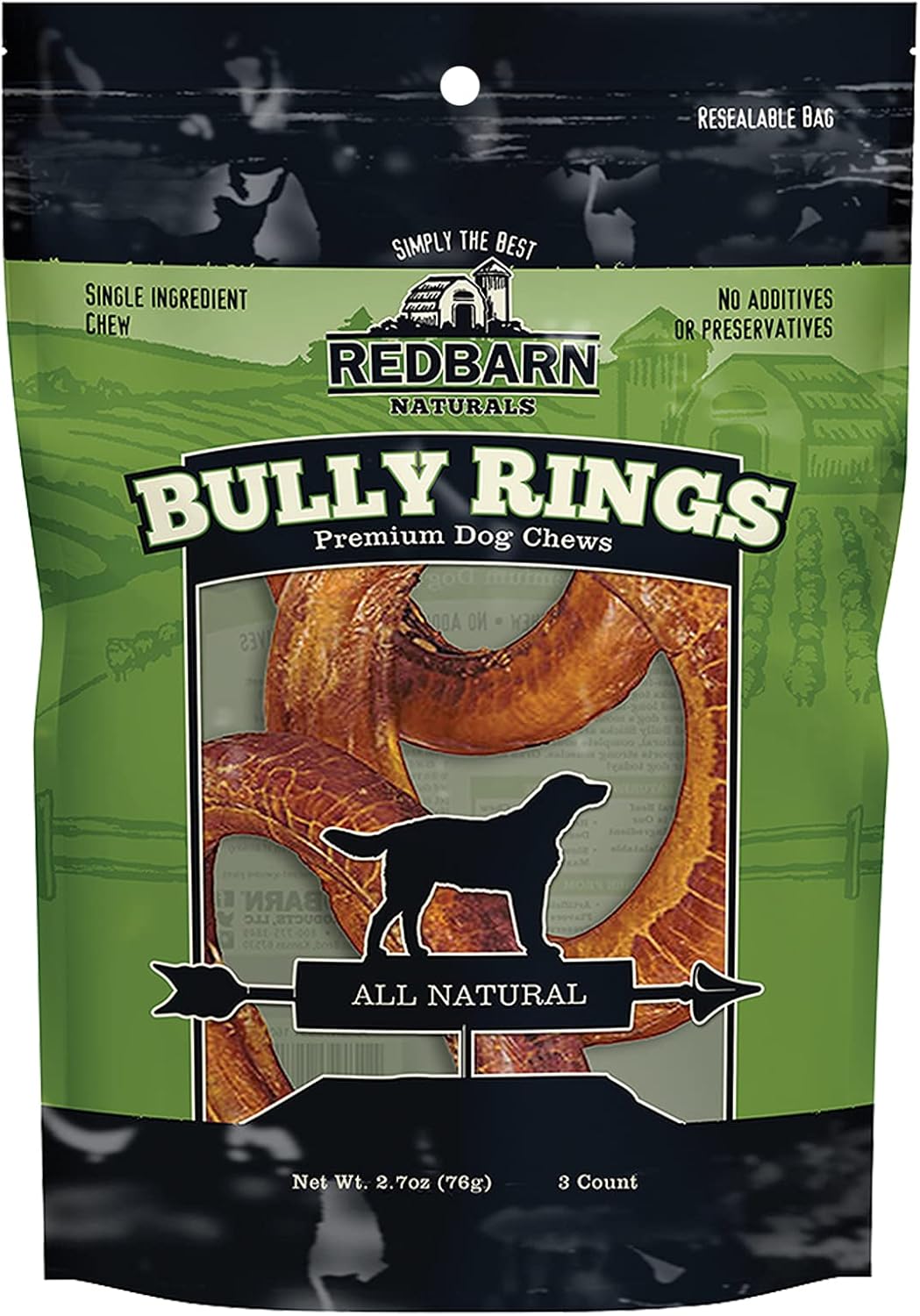 Bully Rings for Dogs - Natural Chews for Dental Health