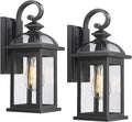 Darkaway Outdoor Wall Sconce with Seeded Glass for Patios