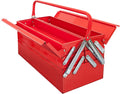 Torin 18in Portable Steel Tool Box with 5-Tray Cantilever - Durable