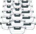 Glass Food Storage Containers 30-Piece Set - Airtight Meal Prep