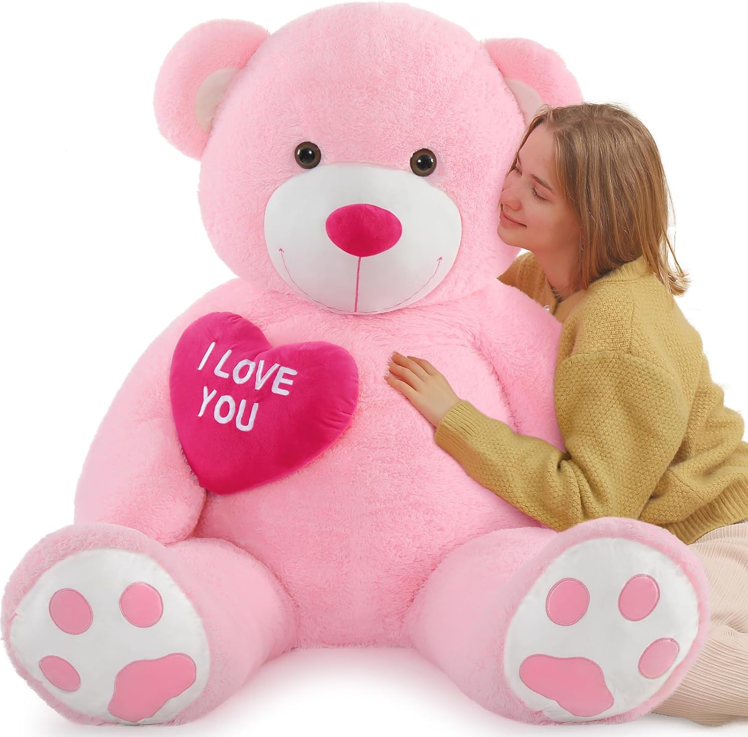 Giant Teddy Bear Stuffed Animal 52in - Perfect Gift for All Ages